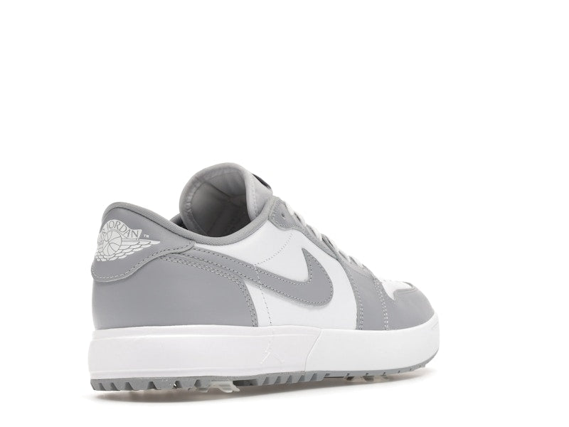 Jordan 1 Low Golf Spiked Wolf Grey White - vue 32