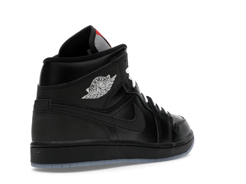 Air Jordan 1 Mid SE Black Metallic Reimagined - Black/Silver Metallic/University Red - HV5177-010 - 31