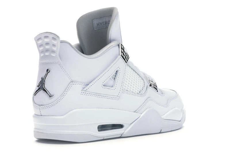 Air Jordan 4 Retro Pure Money (2017) - White/Metallic Silver-Pure Platinum - 308497-100 - 31
