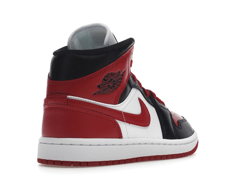 Air Jordan 1 Mid Alternate Bred Toe (W) - White/Red/Black - BQ6472-079 - 31
