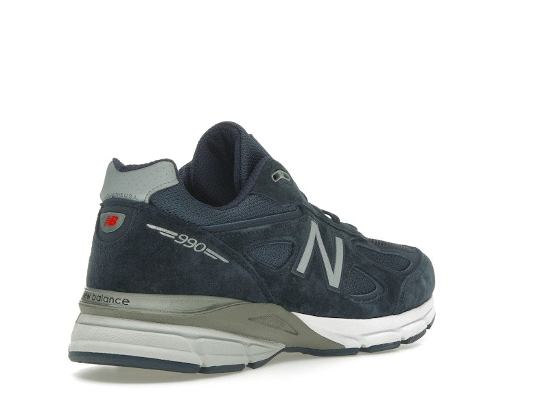 New Balance 990v4 MiUSA Navy - Navy/Silver - U990NV4 - 31