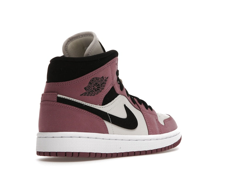 Air Jordan 1 Mid Berry Pink (W) - Light Mulberry/Light Bone/White/Black - DC7267-500 - 31