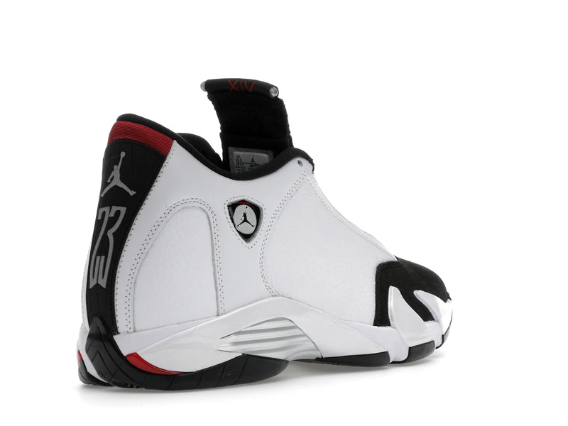 Air Jordan 14 Retro Black Toe (2024) - White/Varsity Red/Black/Metallic Silver - 487471-160 - 31