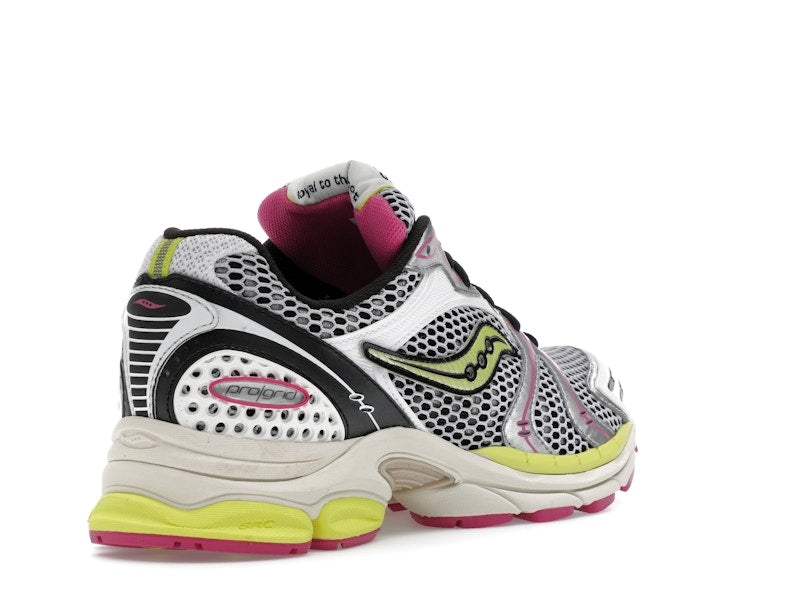 Saucony Progrid Triumph 4 White Fluo Pink - White/Fluo - S70704-14 - 31