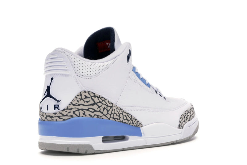 Air Jordan 3 Retro Unc (2020) - White/Valor Blue-Tech Grey - CT8532-104 - 31
