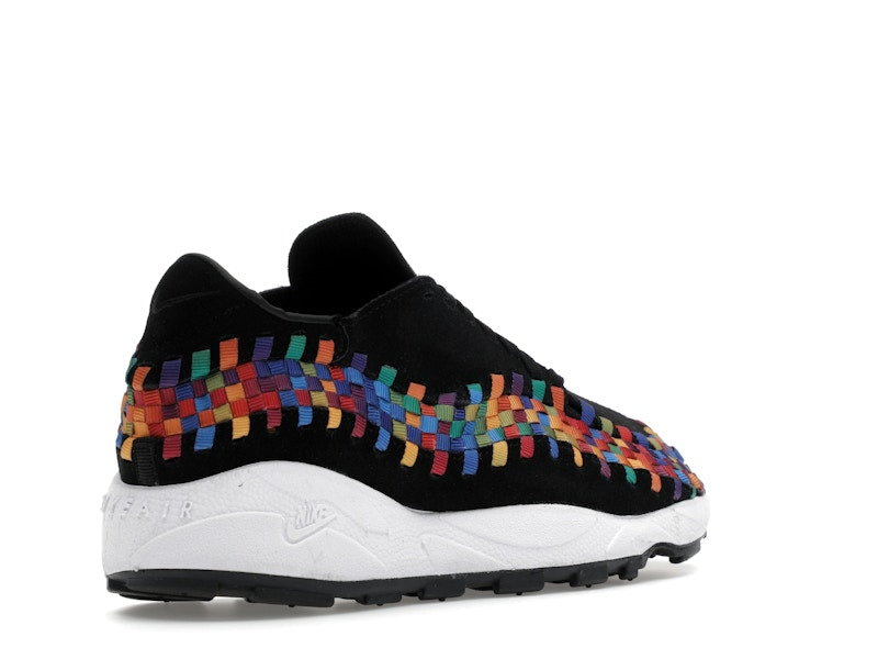Nike Air Footscape Woven Black Rainbow (Women's) - Black/White/Black - FB1959-002 - 31