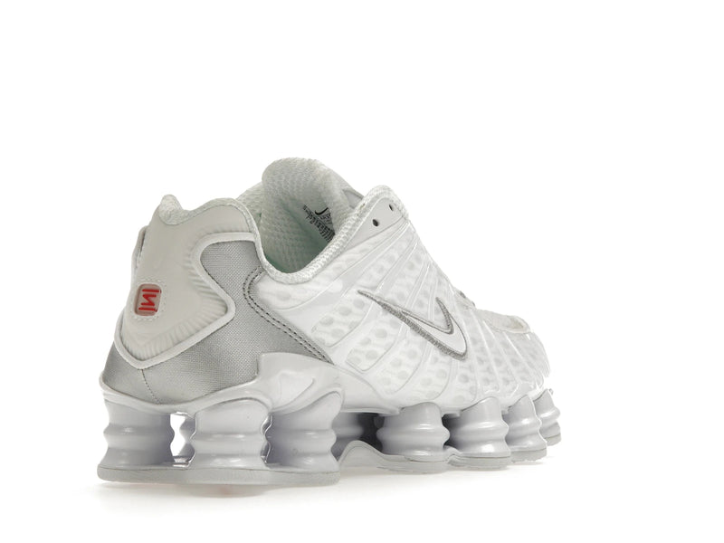 Nike Shox Tl White Metallic Silver (W) - White/Metallic Silver-Max Orange-White - AR3566-100 - 31