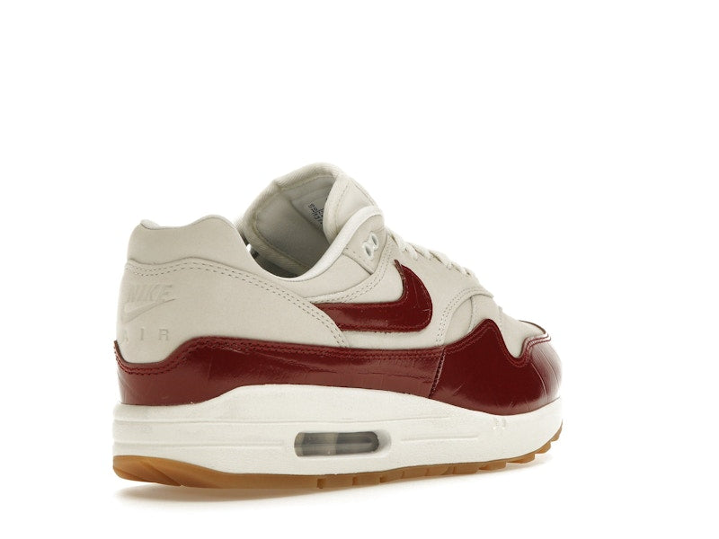 Nike Air Max 1 LX Team Red (Women's) - Sail/Sail/Gum Light Brown/Team Red - FJ3169-100 - 31