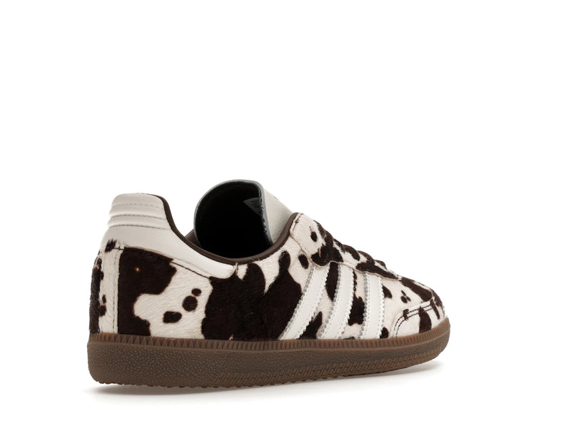 Adidas Samba OG Cow Print Dark Brown White - Dark Brown/Cloud White/Gum - KK2238 - 31