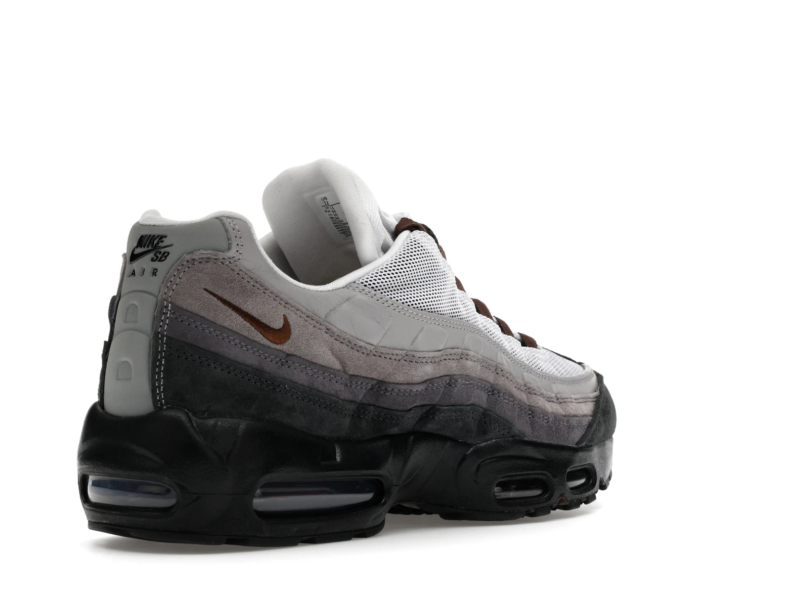 Nike Air Max 95 SB Cacao Wow - Black/Cacao Wow/Anthracite/Light Graphite/Light Charcoal/Pearl Grey - HF7545-002 - 31