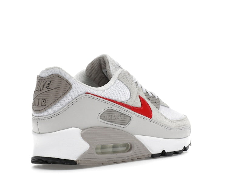 Nike Air Max 90 White College Grey Vast Grey University Red - vue 32