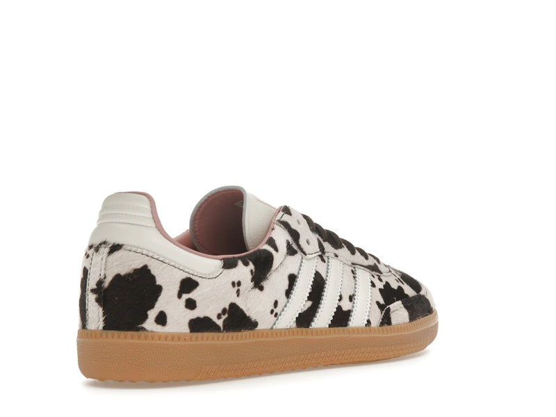 Adidas Samba OG Cow Print Womens - Dark Brown/Off White/Gum 3 - JR1256 - 31