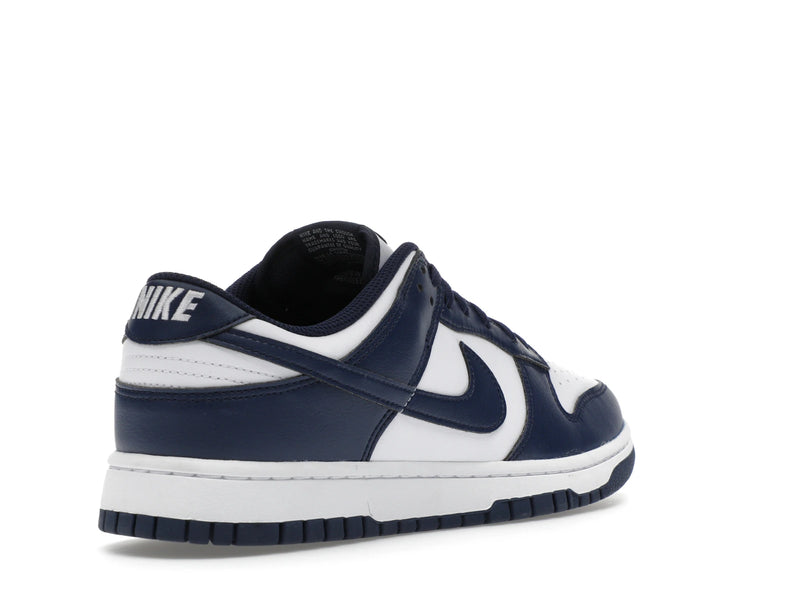 Nike Dunk Low White Midnight Navy - White/Midnight Navy-White - HF5441-107 - 31