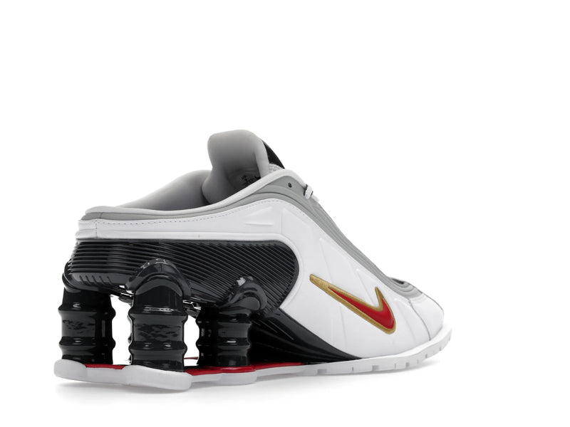 Nike Shox Mr4 Mule Martine Rose Metallic Platinum Varsity Red - White/Varsity Red/Metallic Platinum/Dark Charcoal - IM5420-100 - 31
