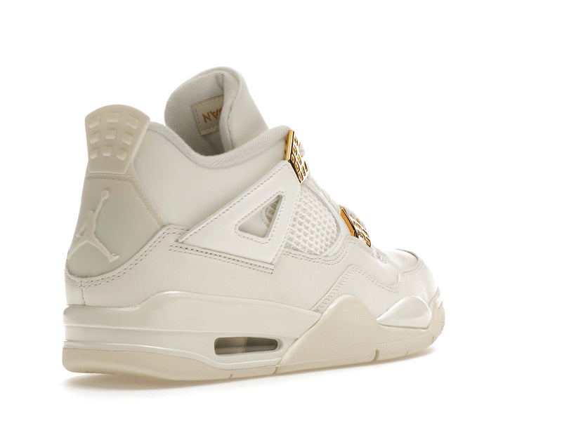 Air Jordan 4 Retro Metallic Gold - Sail/Metallic Gold/Black - AQ9129-170 - 31