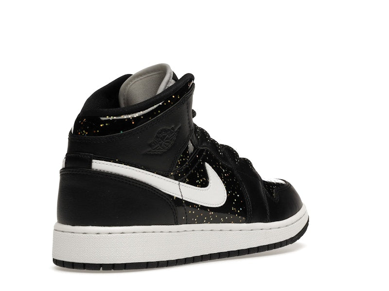 Air Jordan 1 Mid Black Speckle (GS) - visning 31