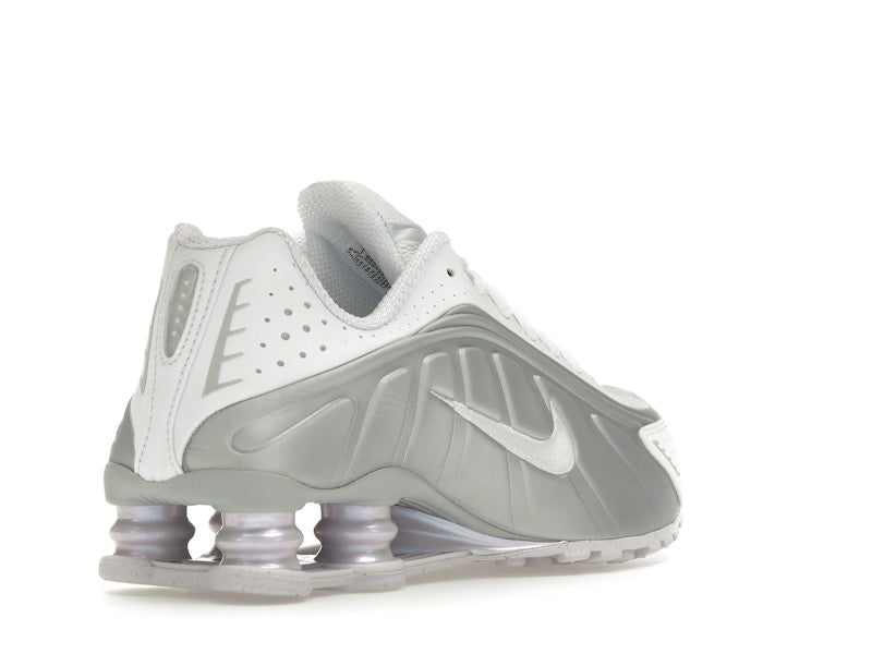 Nike Shox R4 White Metallic Platinum Barely Grape - White/Metallic Platinum/Platinum Tint/Barely Grape - HF5076-100 - 31