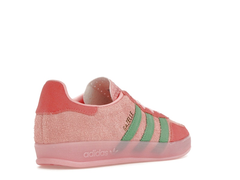 adidas Gazelle Indoor Semi Pink Spark Preloved Scarlet (Women's) - Semi Pink Spark/Preloved Green/Preloved Scarlet - IG6782 - 31