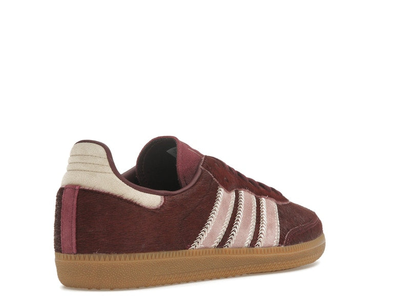 adidas Samba OG Maroon Sand Strata Pony (Women's) - Sand Strata/Maroon/Warm Clay - JP5330 - 31