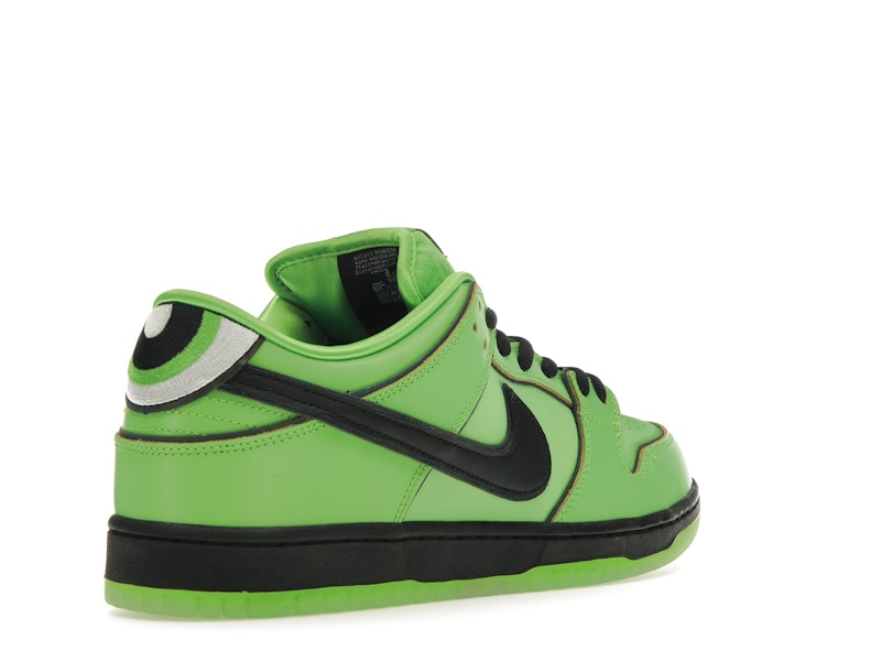 Nike SB Dunk Low The Powerpuff Girls Buttercup - Mean Green/Black/Lotus Pink - FZ8319-300 - 31