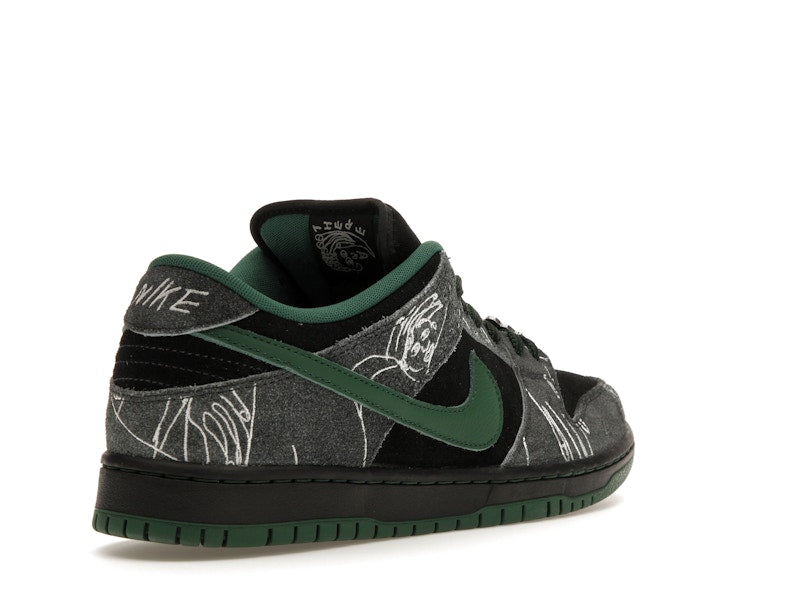 Nike SB Dunk Low There Skateboards - Black/Gorge Green-Summit White - HF7743-001 - 31