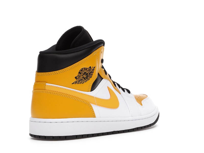 Air Jordan 1 Mid University Gold - White/University Gold-Black - 554724-170 - 31