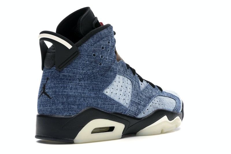 Air Jordan 6 Retro Washed Denim - Washed Denim/Sail-Varsity Red-Black - CT5350-401 - 31