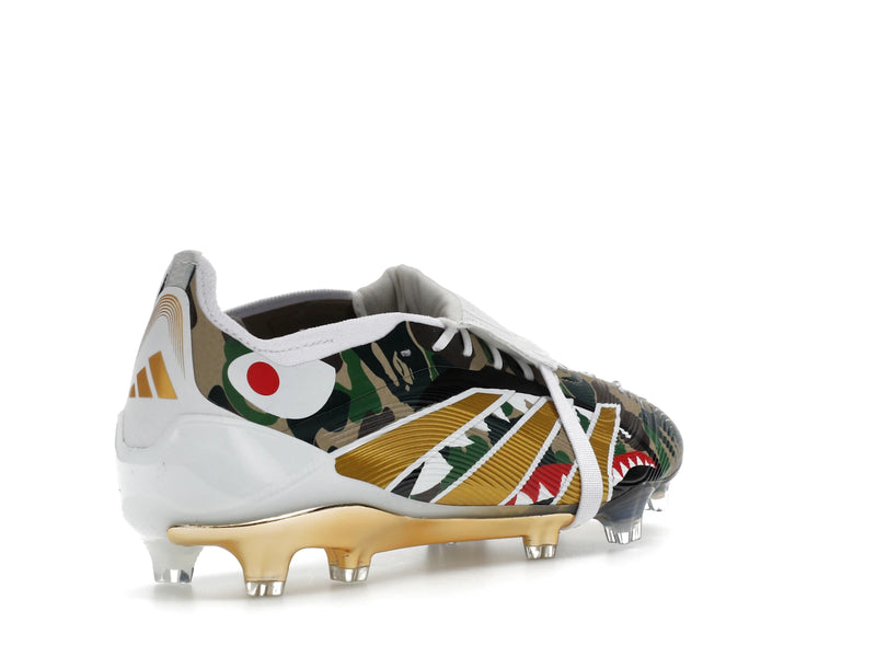 Adidas Predator Elite Foldover Tongue Fg Bape Green Camo - Hemp/Gold Metallic/White - JS3104 - 31