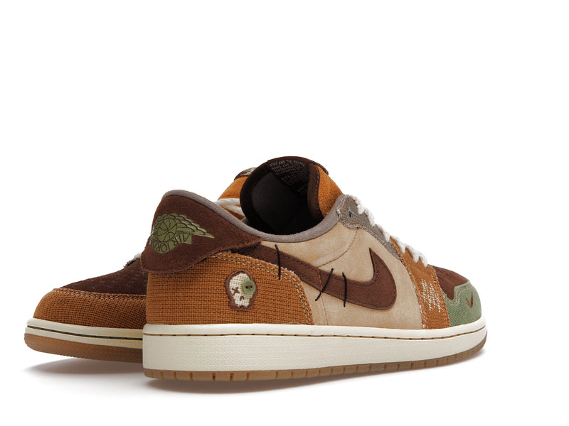 Air Jordan 1 Retro Low OG Zion Williamson Voodoo - Flax/Muslin-Fauna Brown-Oil Green-Sesame-Moon Fossil - DZ7292-200 - 31