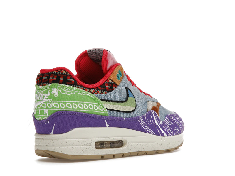 Nike Air Max 1 SP Concepts Denim Paisley - Wild Violet/Multi-Color-Sail - (Special Box) DN1803-500 - 31