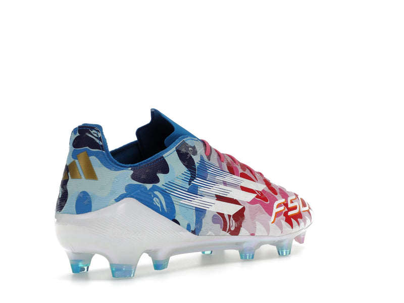 Adidas F50 Elite Fg Bape Multi Camo - Clear Pink/Cloud White/Icey Blue - JS0573 - 31