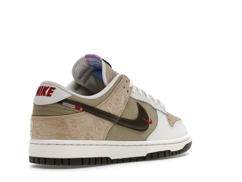 Nike Dunk Low Pegasus Pack Linen Phantom - Linen/Phantom/Neutral Olive/Dark Hazel - IQ1118-220 - 31