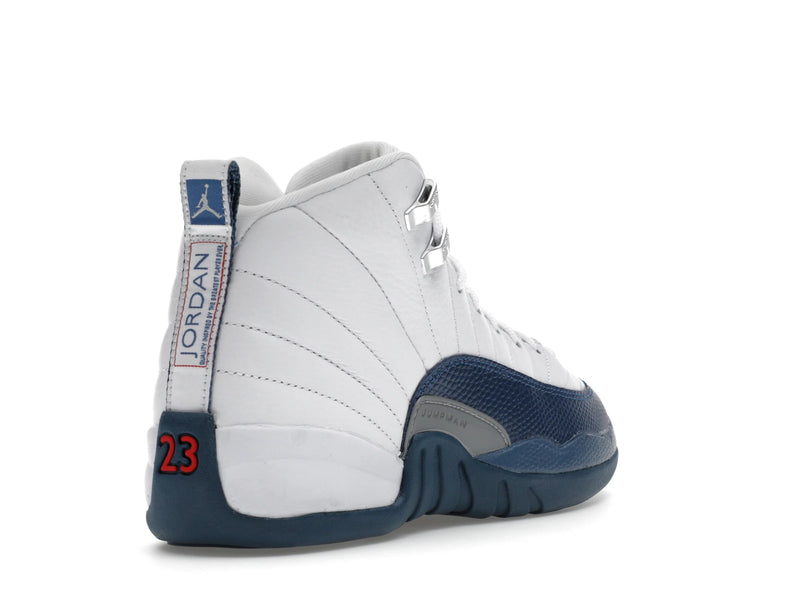Air Jordan 12 Retro French Blue (2025) (GS) - White/French Blue/Metallic Silver/Varsity Red - 153265-114 - 31