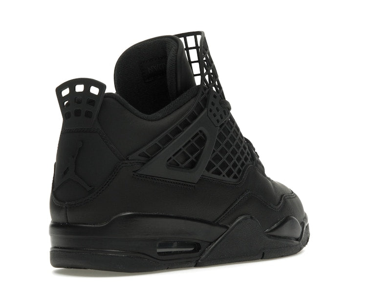 Air Jordan 4 Retro Net Black - Black/Black-Metallic Silver - FN7251-001 - 31