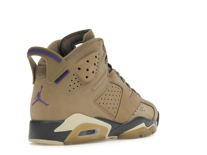 Air Jordan 6 Retro Gore Tex Brown Kelp - Brown Kelp/Team Gold/Shadow Brown/Court Purple - FD1643-300 - 31