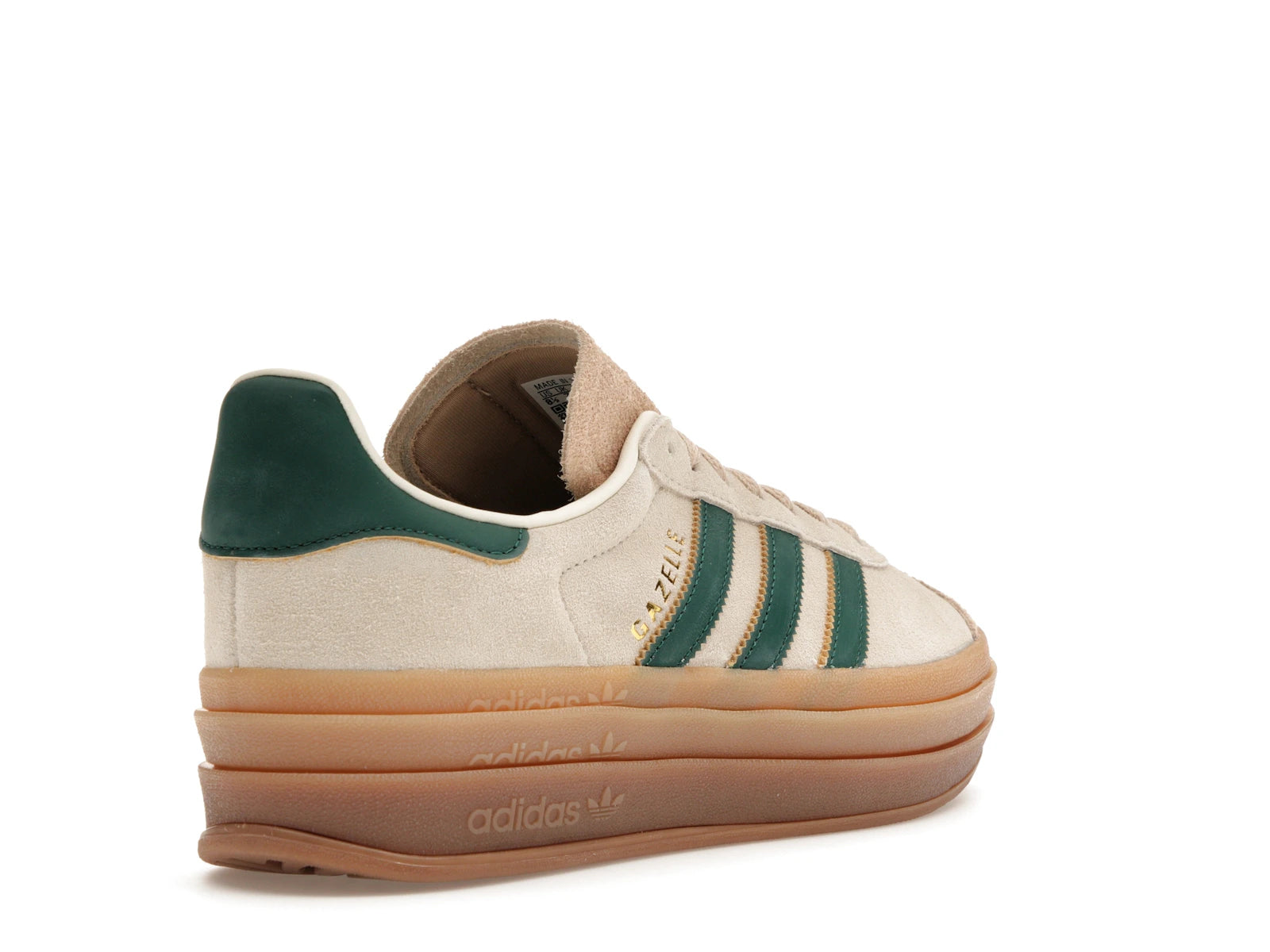 Adidas Gazelle Bold Magic Beige Collegiate Green - Cream White/Collegiate Green/Magic Beige - ID7056 - 31