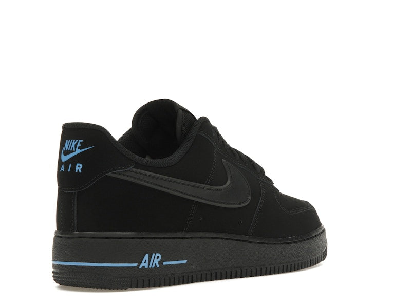 Nike Air Force 1 Low '07 SE Black University Blue - Black/Black/University Blue - HV6223-001 - 31