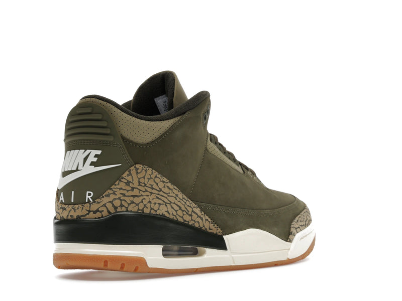 Air Jordan 3 Retro Family Affair - Medium Olive/Sequoia/Neutral Olive/Sail/Total Crimson - DN3707-202 - 31