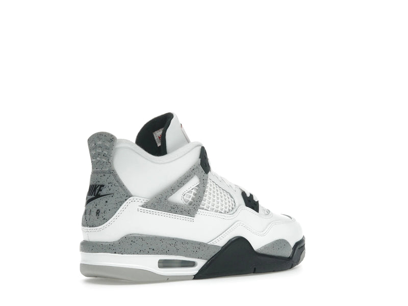 Air Jordan 4 Retro White Cement (2025) (GS) - Summit White/Fire Red-Tech Grey-Black - IB4171-100 - 32