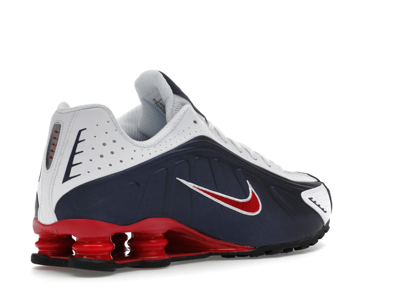 Nike Shox R4 Usa (2025) - Midnight Navy/White/Metallic Silver/Gym Red - HQ1988-400 - 32