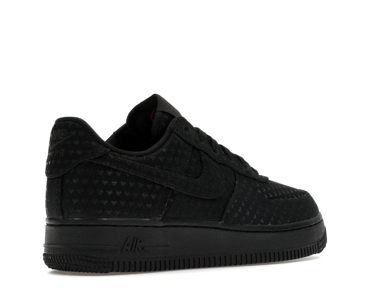 Nike Air Force 1 Low Valentines Day Triple Black (2026) - Black/Black/University Red - IQ9965-001 - 32