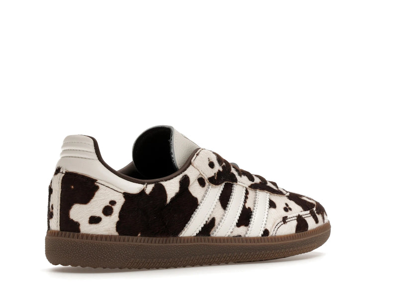 Adidas Samba OG Cow Print Dark Brown White - Dark Brown/Cloud White/Gum - KK2238 - 32