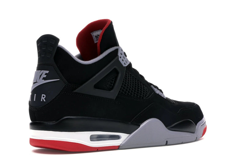 Air Jordan 4 Retro Bred (2019) - Black/Fire Red-Cement Grey-Summit White - 308497-060 - 32
