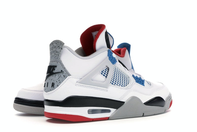 Air Jordan 4 Retro What The - White/Military Blue-Fire Red-Black-Cement Grey - CI1184-146 - 32