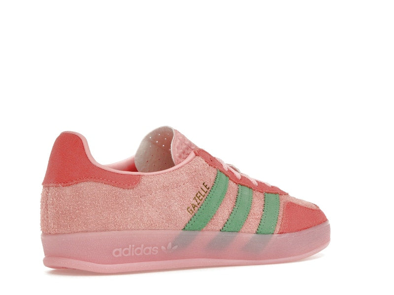 adidas Gazelle Indoor Semi Pink Spark Preloved Scarlet (Women's) - Semi Pink Spark/Preloved Green/Preloved Scarlet - IG6782 - 32