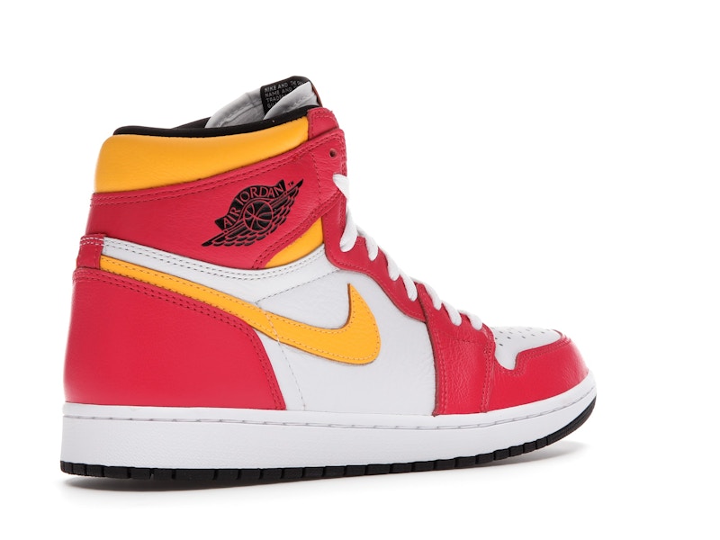 Air Jordan 1 Retro High OG Light Fusion Red - Light Fusion Red/White-Laser Orange-Black - 555088-603 - 32