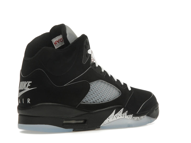 Air Jordan 5 Retro OG Black Metallic Reimagined - Black/White-Metallic Silver-Fire Red - HF3975-001 - 32