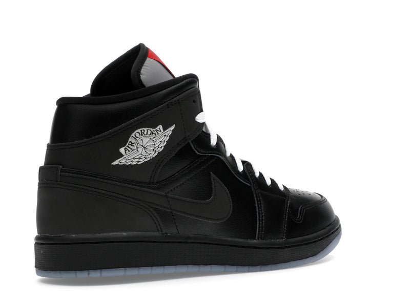 Air Jordan 1 Mid SE Black Metallic Reimagined - Black/Silver Metallic/University Red - HV5177-010 - 32