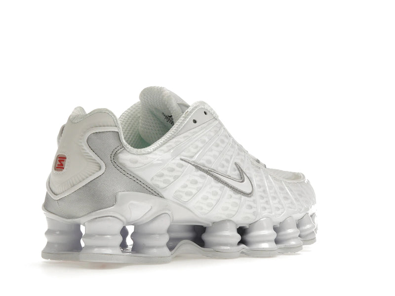Nike Shox Tl White Metallic Silver (W) - White/Metallic Silver-Max Orange-White - AR3566-100 - 32