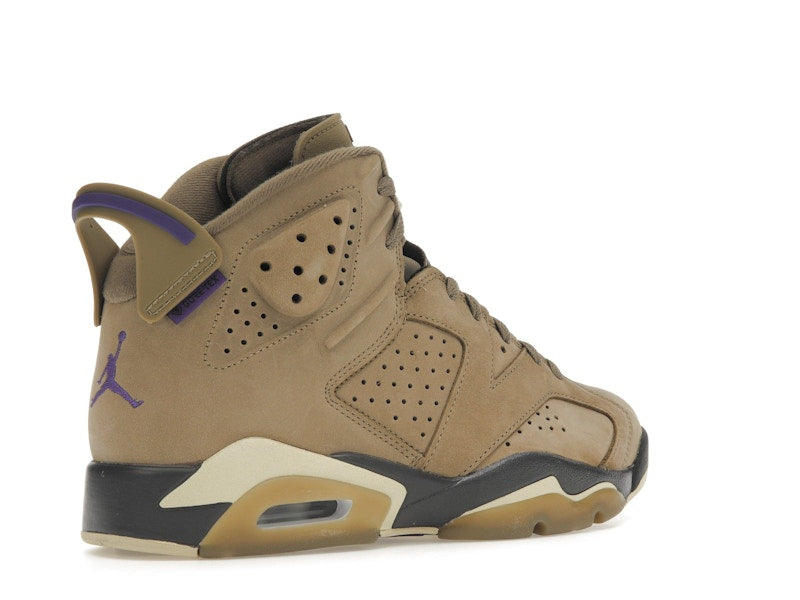 Air Jordan 6 Retro Gore Tex Brown Kelp - Brown Kelp/Team Gold/Shadow Brown/Court Purple - FD1643-300 - 32